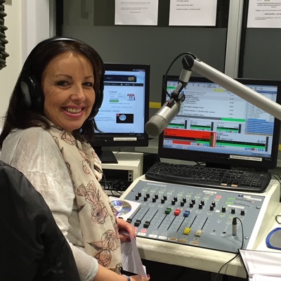 Jannie Rawlinson — Head of Broadcasting at Virtuoso TV, in the radio studio